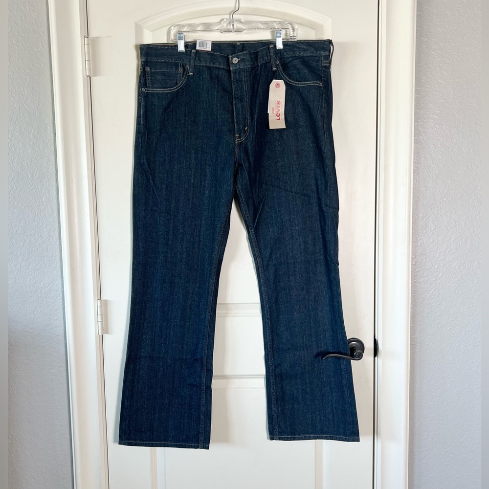 Levi's 527 Slim Bootcut Men's Jeans 42x32 Dark Wash Blue NWT Cowboy Western